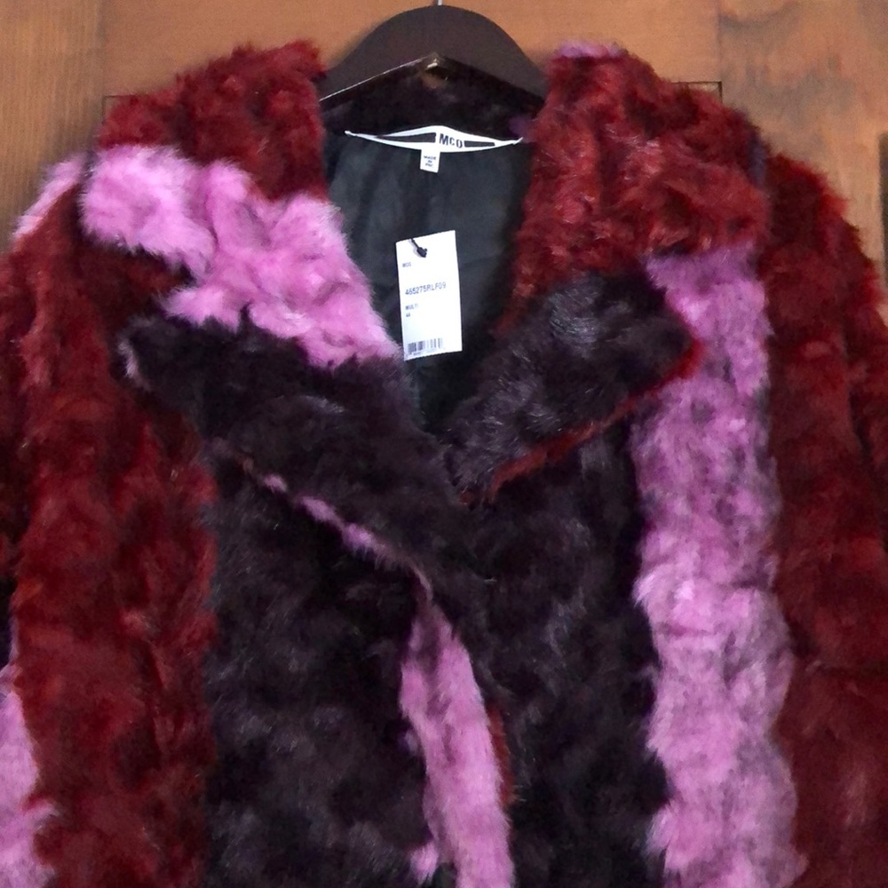 ❌SOLD❌NWT MCQ ALEXANDER MCQUEEN  Faux Fur Coat - Picture 14 of 16